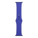 For Apple Watch Series 8&7 41mm / SE 2&6&SE&5&4 40mm / 3&2&1 38mm Silicone Watch Band, Long Section (Men)(Deep Sapphire)