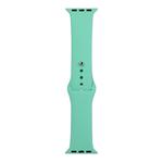 For Apple Watch Series 8&7 41mm / SE 2&6&SE&5&4 40mm / 3&2&1 38mm Silicone Watch Band, Long Section (Men)(Fragrant Green)