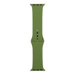 For Apple Watch Series 8&7 41mm / SE 2&6&SE&5&4 40mm / 3&2&1 38mm Silicone Watch Band, Long Section (Men)(Pine Forest Green)