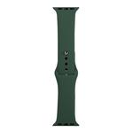 For Apple Watch Series 8&7 41mm / SE 2&6&SE&5&4 40mm / 3&2&1 38mm Silicone Watch Band, Long Section (Men)(Forest Green)