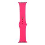 For Apple Watch Series 8&7 41mm / SE 2&6&SE&5&4 40mm / 3&2&1 38mm Silicone Watch Band, Long Section (Men)(Firefly Rose)