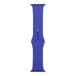 For Apple Watch Ultra 49mm / Series 8&7 45mm / SE 2&6&SE&5&4 44mm / 3&2&1 42mm Silicone Watch Band, Long Section (Men)(Deep Sapphire)