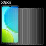 For vivo Y37c 50pcs 0.26mm 9H 2.5D Tempered Glass Film