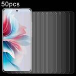 For OPPO Reno11 F / F25 Pro 50pcs 0.26mm 9H 2.5D Tempered Glass Film