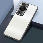For Huawei P60 Rain Silk Texture Shockproof Phone Case(White)