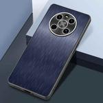 For Huawei Mate 40 Rain Silk Texture Shockproof Phone Case(Blue)