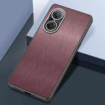 For Huawei Nova 9 SE Rain Silk Texture Shockproof Phone Case(Coffee)