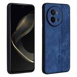 For vivo S18e AZNS 3D Embossed Skin Feel Phone Case(Sapphire Blue)