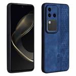 For vivo S18 Pro AZNS 3D Embossed Skin Feel Phone Case(Sapphire Blue)