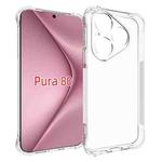 For Huawei Pura 80 5G Shockproof Non-slip Thickening TPU Phone Case(Transparent)