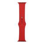 For Apple Watch Series 8&7 41mm / SE 2&6&SE&5&4 40mm / 3&2&1 38mm Silicone Watch Band, Short Section (Female)(China Red)
