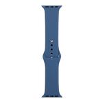 For Apple Watch Ultra 49mm / Series 8&7 45mm / SE 2&6&SE&5&4 44mm / 3&2&1 42mm Silicone Watch Band, Short Section (Female)(Cobalt Bue)