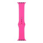 For Apple Watch Ultra 49mm / Series 8&7 45mm / SE 2&6&SE&5&4 44mm / 3&2&1 42mm Silicone Watch Band, Short Section (Female)(Barbie Pink)