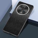 For Honor Magic5 Pro Rain Silk Texture Shockproof Phone Case(Black)