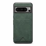For Google Pixel 8 Pro Denior PU Back Cover Card Slot Holder Phone Case(Green)