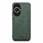 For Huawei nova 11 Pro / 11 Ultra Denior PU Back Cover Card Slot Holder Phone Case(Green)