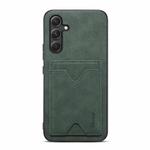 For Samsung Galaxy A14 5G Denior PU Back Cover Card Slot Holder Phone Case(Green)