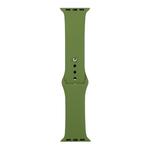 For Apple Watch Series 8&7 41mm / SE 2&6&SE&5&4 40mm / 3&2&1 38mm Silicone Watch Band, Short Section (Female)(Pine Forest Green)