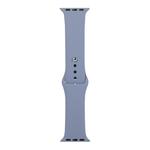 For Apple Watch Ultra 49mm / Series 8&7 45mm / SE 2&6&SE&5&4 44mm / 3&2&1 42mm Silicone Watch Band, Short Section (Female)(Lavender Grey)