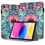 For iPad 10th Gen 10.9 2022 Painted Leather Smart Tablet Case(Mandalas)