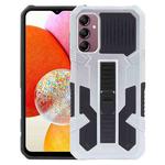 For Samsung Galaxy A14 All Inclusive Double-color TPU + PC Phone Case(Silver White)