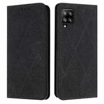 For Samsung Galaxy A42 5G Ethnic Embossed Adsorption Leather Phone Case(Black)