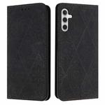 For Samsung Galaxy A54 5G Ethnic Embossed Adsorption Leather Phone Case(Black)