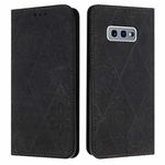 For Samsung Galaxy S10e Ethnic Embossed Adsorption Leather Phone Case(Black)