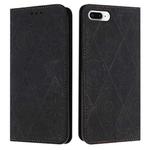 For iPhone 7 Plus / 8 Plus Ethnic Embossed Adsorption Leather Phone Case(Black)