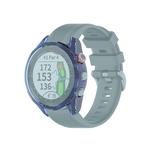 For Garmin Approach S62 Transparent TPU Silicone Watch Case(Transparent Blue)