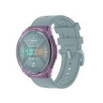 For Huawei Watch GT 2e Transparent TPU Silicone Watch Case(Transparent Purple)