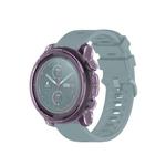 For Amazfit 3 Transparent TPU Silicone Watch Case(Transparent Purple)