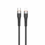 TOTU CB-2 Series USB-C / Type-C to 8 Pin Aluminum Alloy Skin Feel Data Cable, Length:1m(Black)