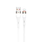TOTU CB-2 Series USB to 8 Pin Aluminum Alloy Skin Feel Data Cable, Length:2m(White)