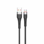 TOTU CB-2 Series USB to Micro USB Aluminum Alloy Skin Feel Data Cable, Length:1m(Black)