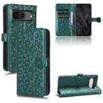 For Google Pixel 8 Honeycomb Dot Texture Leather Phone Case(Green)