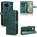 For Google Pixel 8a Honeycomb Dot Texture Leather Phone Case(Green)