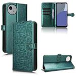 For Sharp Aquos Wish 4 Honeycomb Dot Texture Leather Phone Case(Green)