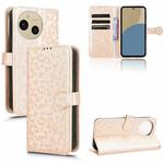 For Sharp Aquos Sense9 Honeycomb Dot Texture Leather Phone Case(Gold)