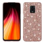 For Xiaomi Redmi Note 9 Pro Glitter Powder Shockproof TPU Protective Case(Rose Gold)