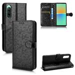 For Sony Xperia 10 V Honeycomb Dot Texture Leather Phone Case(Black)