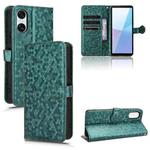 For Sony Xperia 10 VI Honeycomb Dot Texture Leather Phone Case(Green)