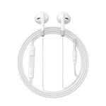 JOYROOM JR-EW01 3.5mm Half In-Ear Wired Earphone, Length: 1.2m(White)