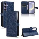 For Samsung Galaxy S24 5G Honeycomb Dot Texture Leather Phone Case(Blue)