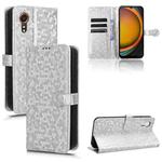 For Samsung Galaxy Xcover 7 Honeycomb Dot Texture Leather Phone Case(Silver)