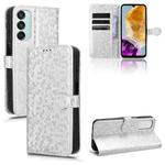 For Samsung Galaxy F15 5G / M15 5G Honeycomb Dot Texture Leather Phone Case(Silver)