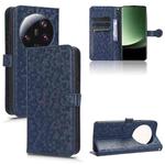 For Xiaomi 13 Ultra Honeycomb Dot Texture Leather Phone Case(Blue)