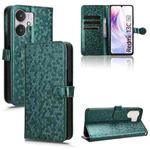 For Xiaomi Redmi 13C 5G / 4G Honeycomb Dot Texture Leather Phone Case(Green)