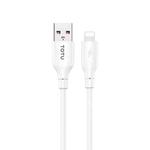 TOTU CB-3 Series USB to 8 Pin Fast Charge Data Cable, Length:1m(White)