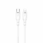 TOTU CB-3 Series USB-C / Type-C to 8 Pin Fast Charge Data Cable, Length:1m(White)